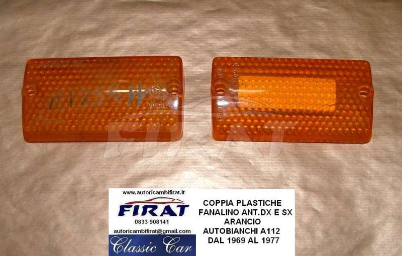 PLASTICA FANALINO A112 69 - 77 ANT. ARANCIO